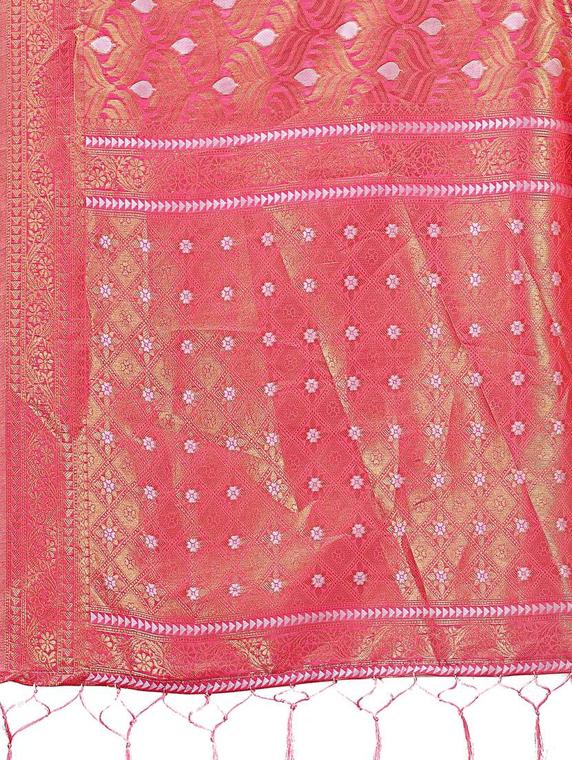 women self design banarasi saree with blouse - 21909400 -  Standard Image - 4