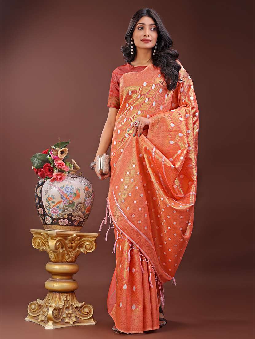 women self design banarasi saree with blouse - 21909402 - Standard Image - 1