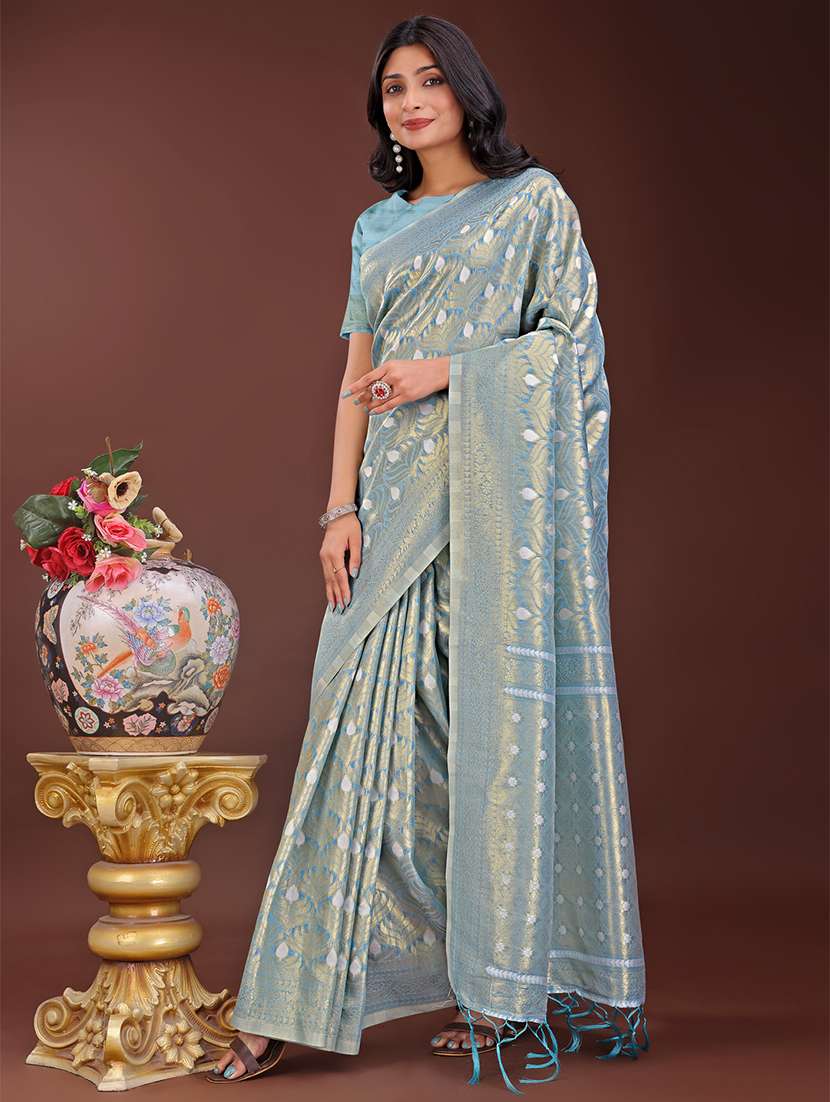 women self design banarasi saree with blouse - 21909403 -  Standard Image - 1