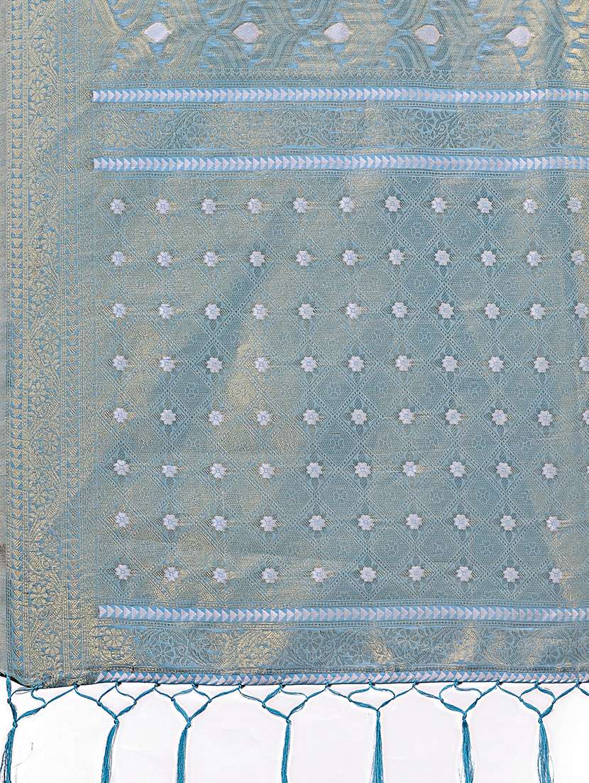 women self design banarasi saree with blouse - 21909403 -  Standard Image - 4