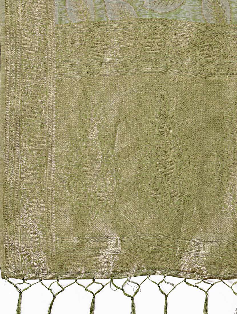 women self design banarasi saree with blouse - 21909405 -  Standard Image - 4