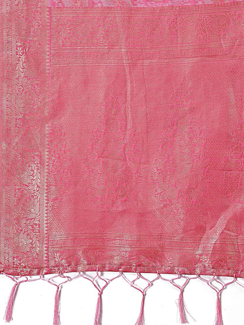 women self design banarasi saree with blouse - 21909408 -  Standard Image - 4