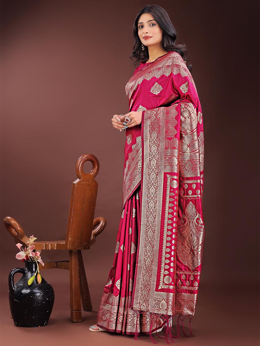 women self design banarasi saree with blouse - 21909411 -  Standard Image - 1