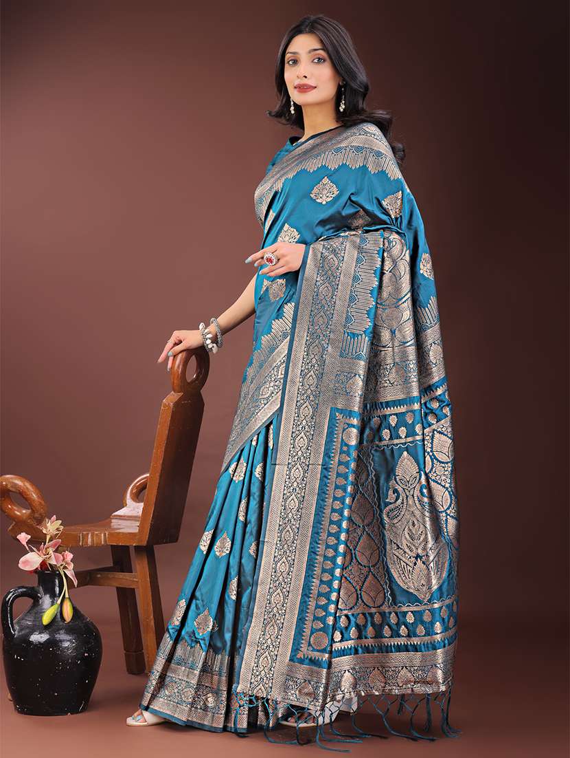 women self design banarasi saree with blouse - 21909413 -  Standard Image - 1