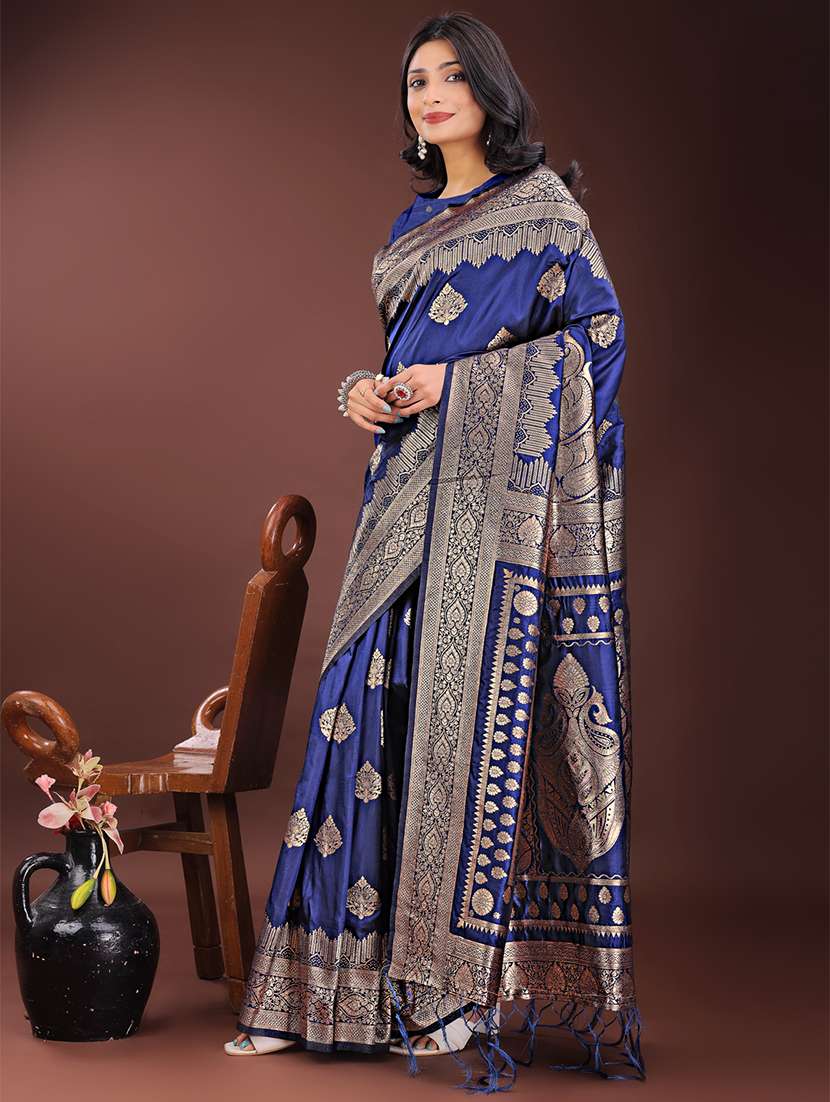 women self design banarasi saree with blouse - 21909414 - Standard Image - 1