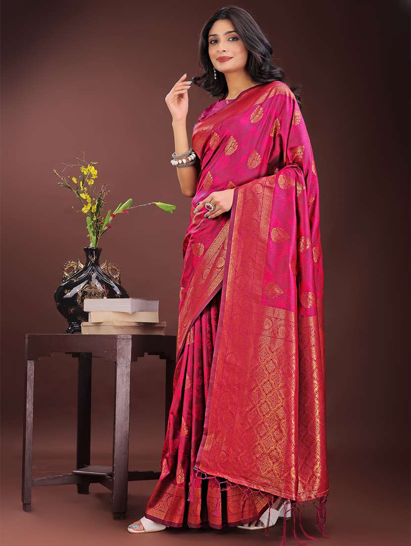 women self design banarasi saree with blouse - 21909420 -  Standard Image - 1