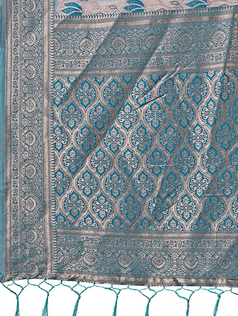 women self design banarasi saree with blouse - 21909454 -  Standard Image - 4