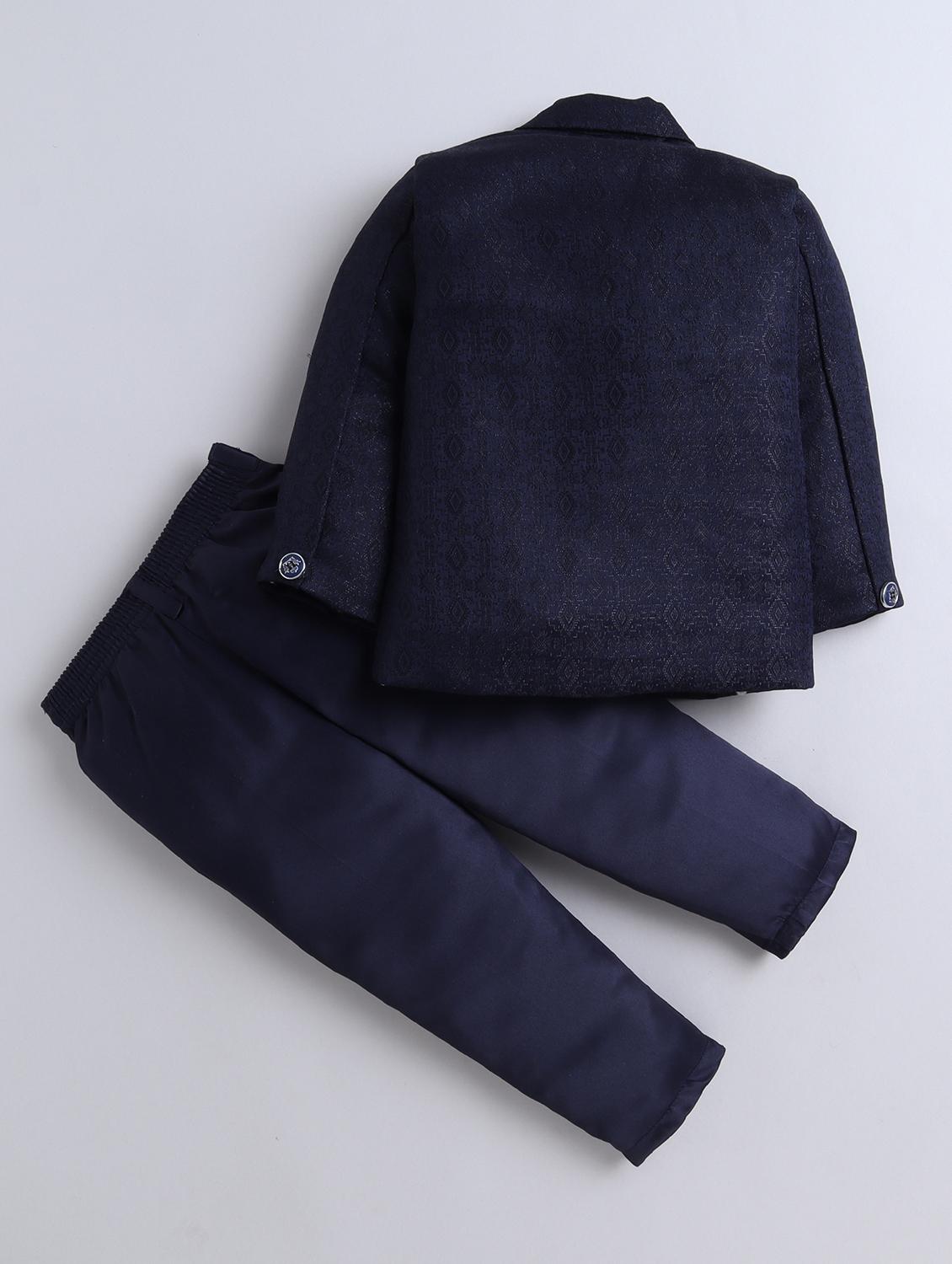 boys self design three piece suit set - 21909479 - Standard Image - 1