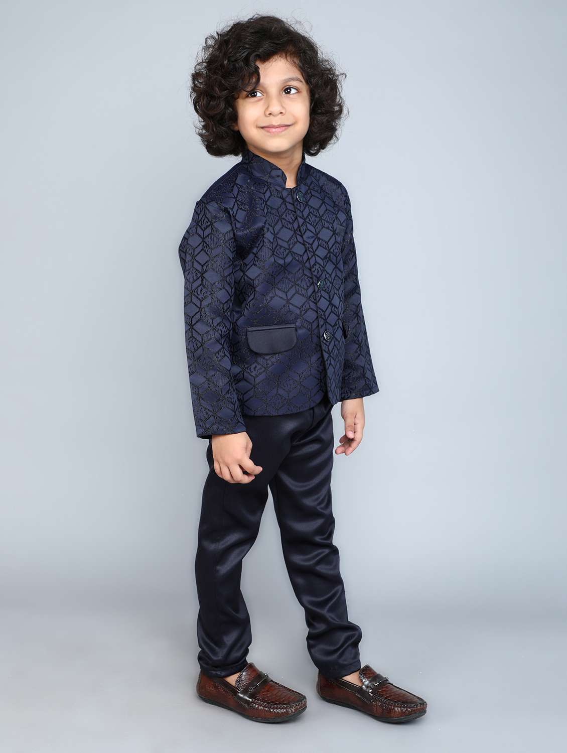 boys self design long sleeve 2 peice suit set - 21909491 -  Standard Image - 1