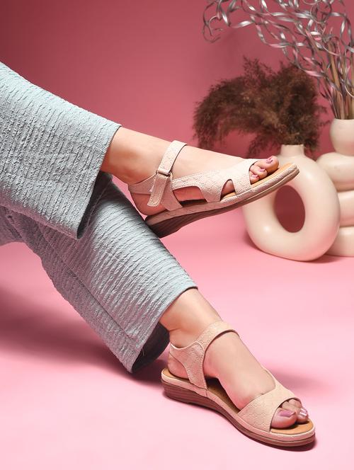 women cream ankle strap sandal - 21909544 -  Standard Image - 0