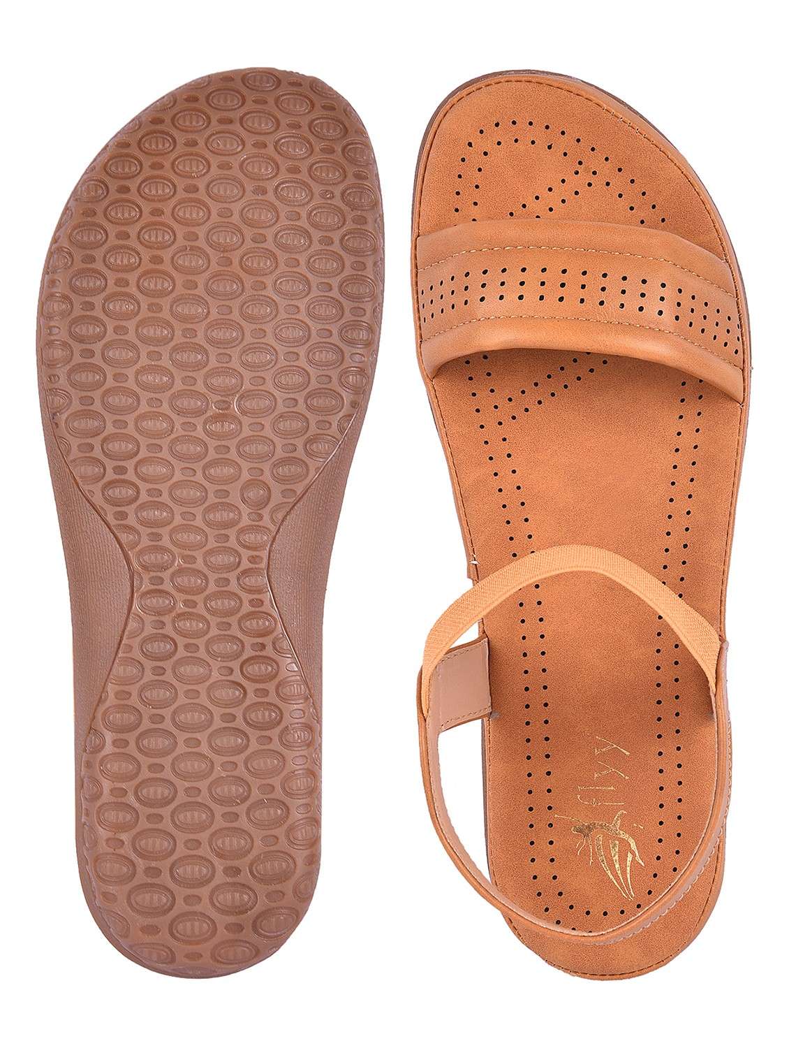 women beige ankle strap sandal - 21909621 -  Standard Image - 4