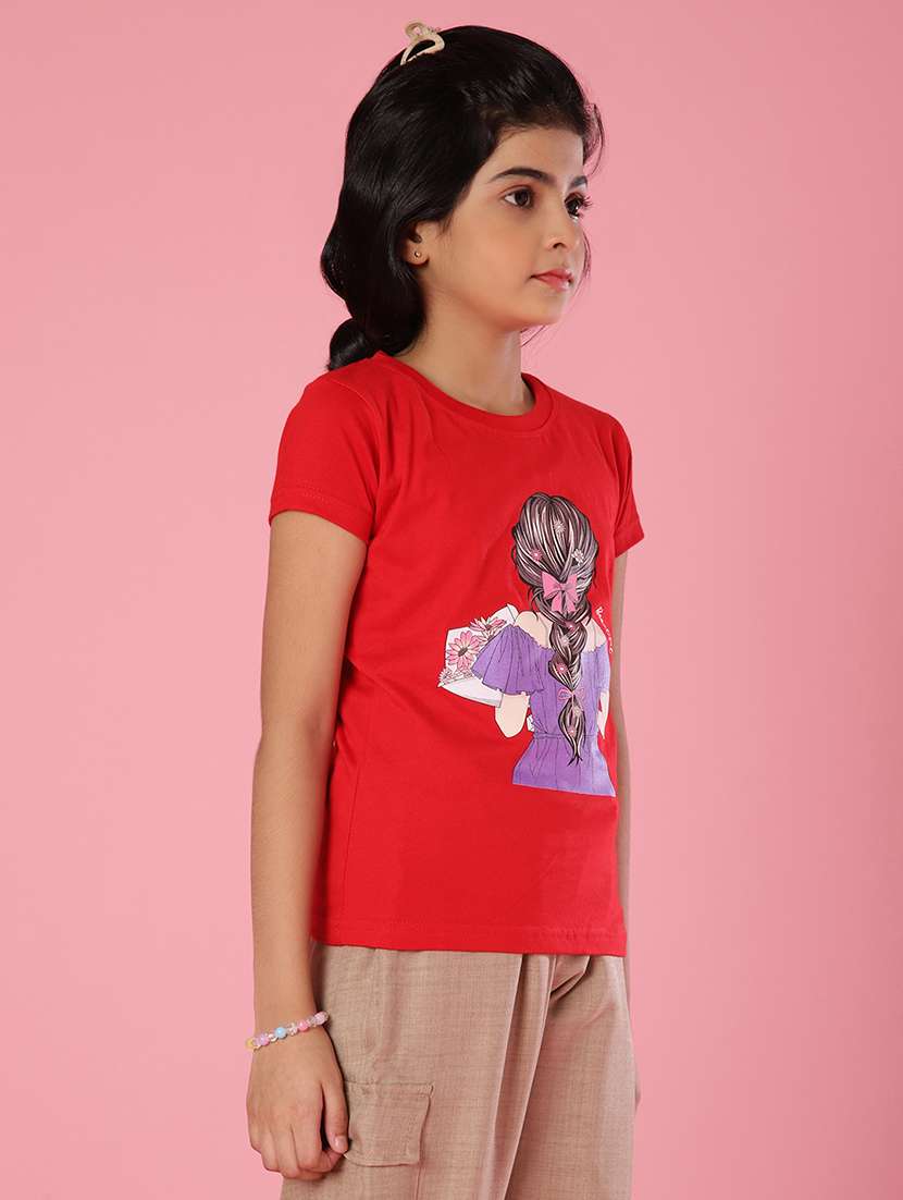 girls printed short sleeve tee - 21909841 -  Standard Image - 1