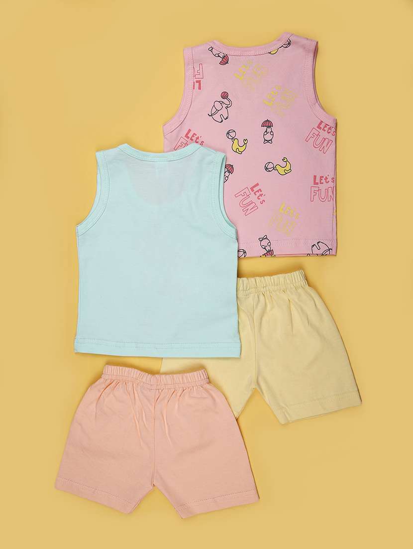 kids pack of 2 printed shorts set - 21909847 -  Standard Image - 1