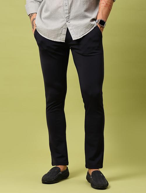 men solid mid rise slim fit chinos  - 21909885 -  Standard Image - 0