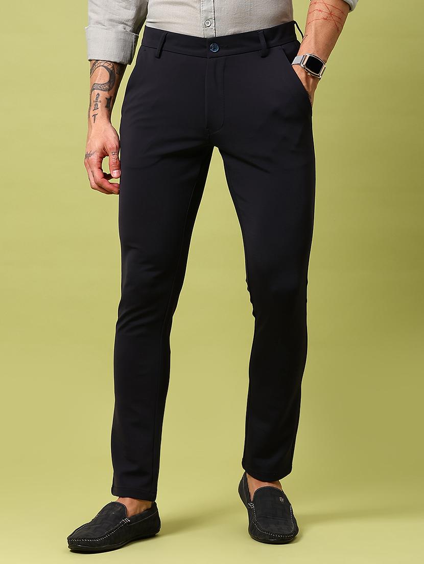 men solid mid rise slim fit chinos  - 21909885 -  Standard Image - 1