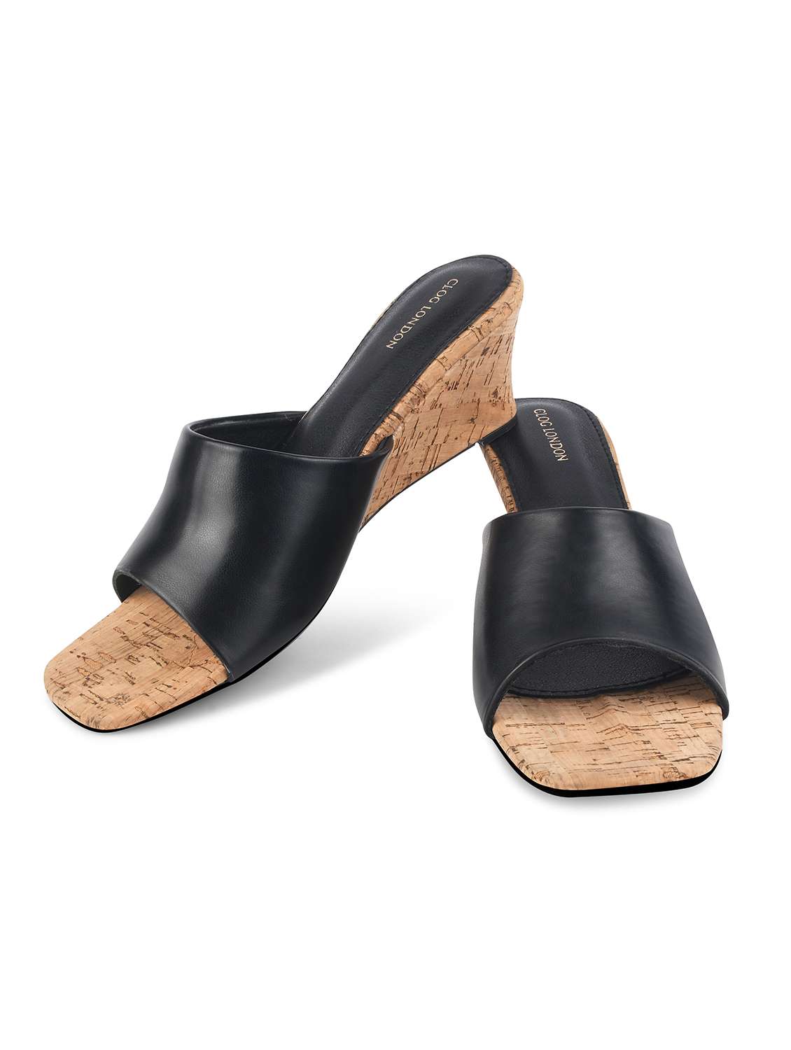 women black slip on wedge - 21909959 -  Standard Image - 4