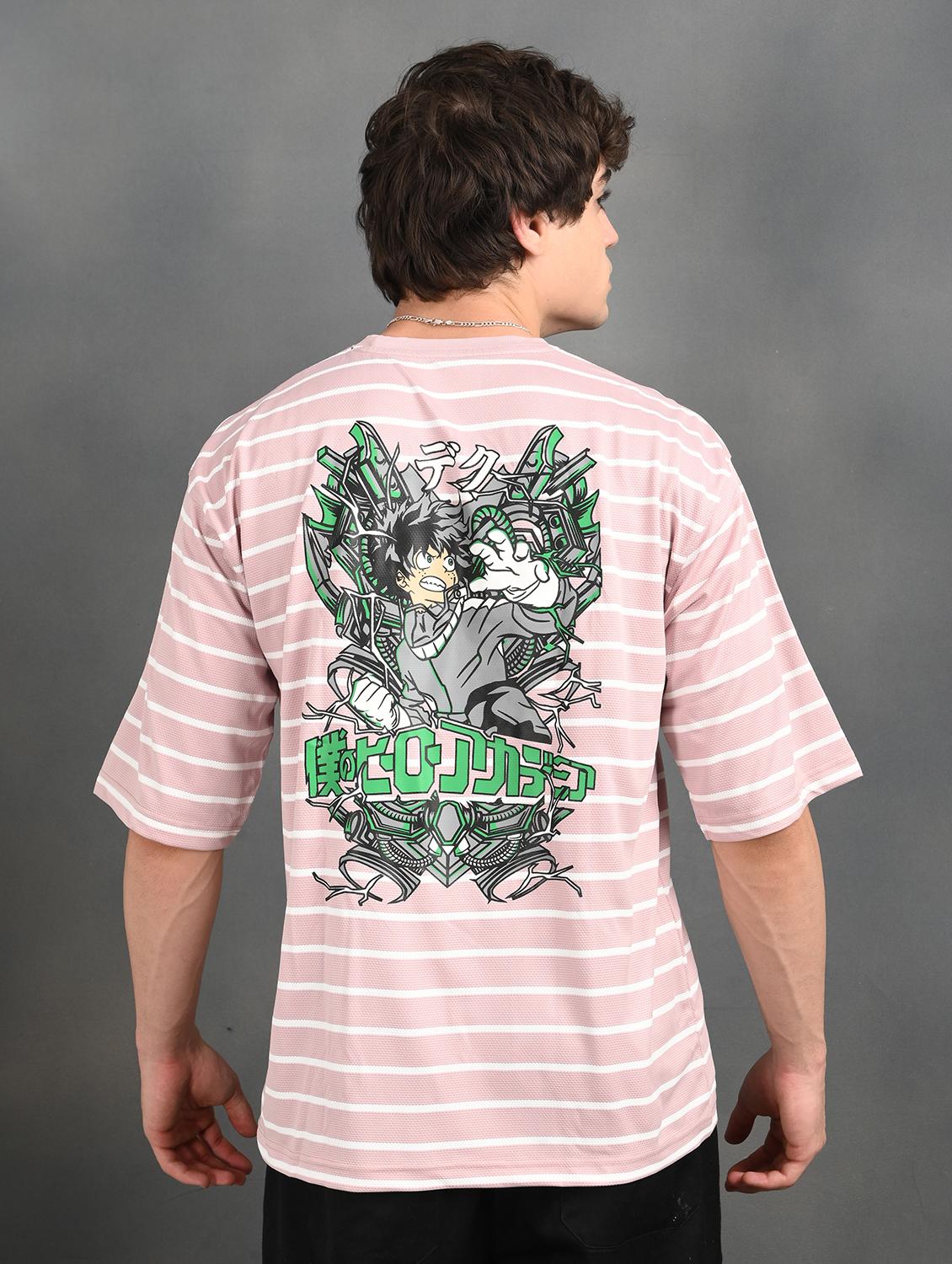 men printed short sleeves oversized t-shirt