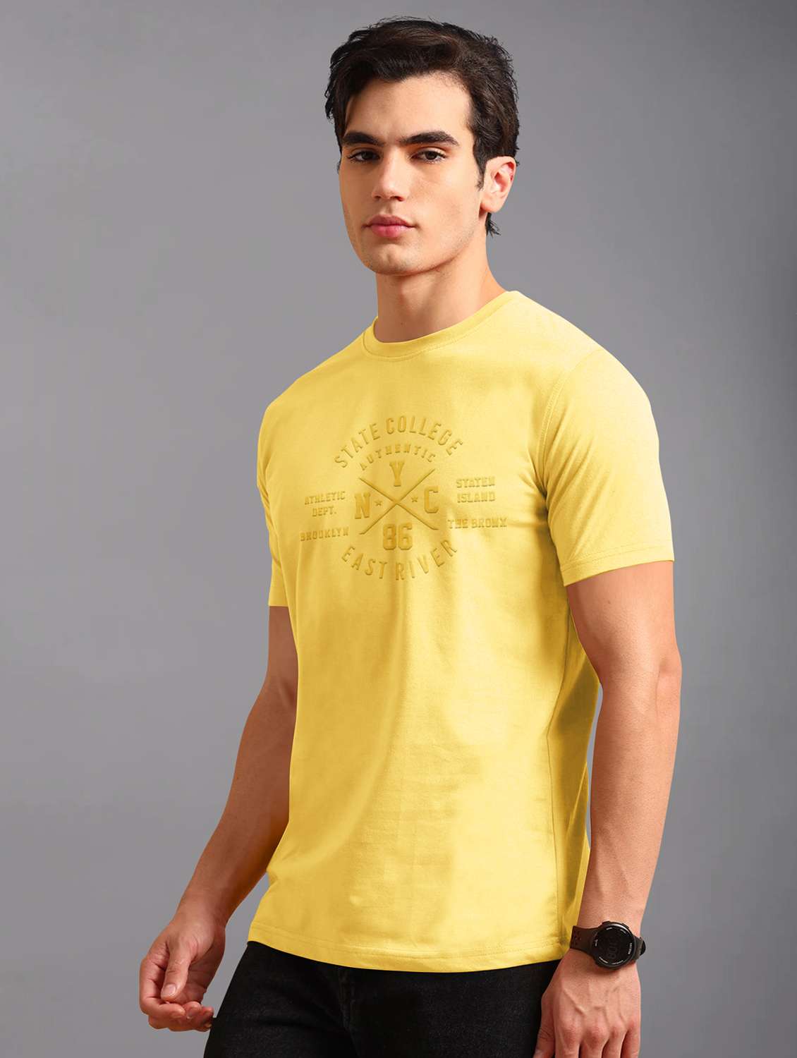 men printed short sleeves t-shirt - 21909970 - Standard Image - 1