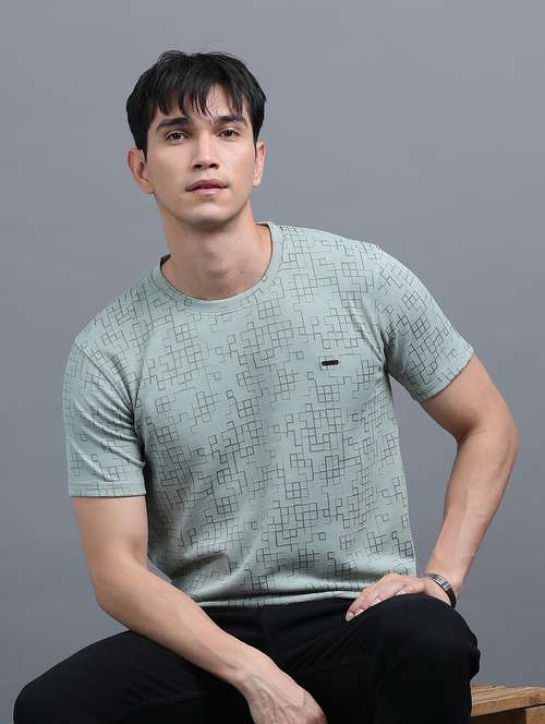 men all over printed short sleeves t-shirt