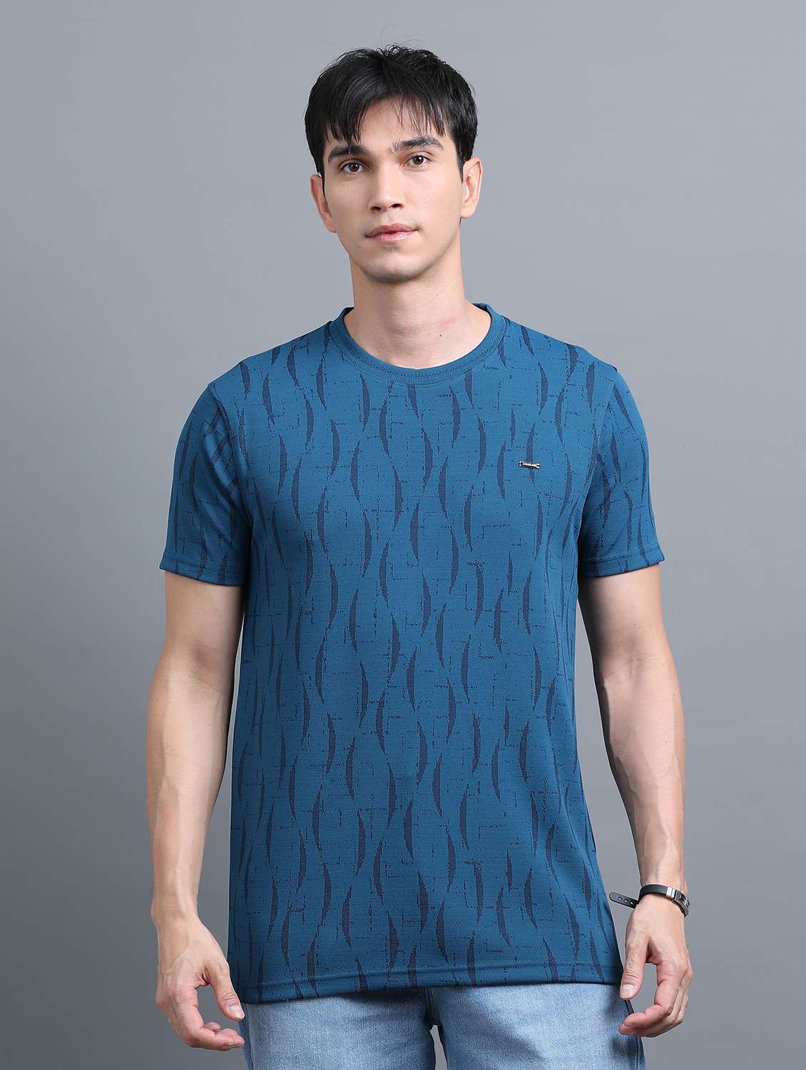men all over printed short sleeves t-shirt