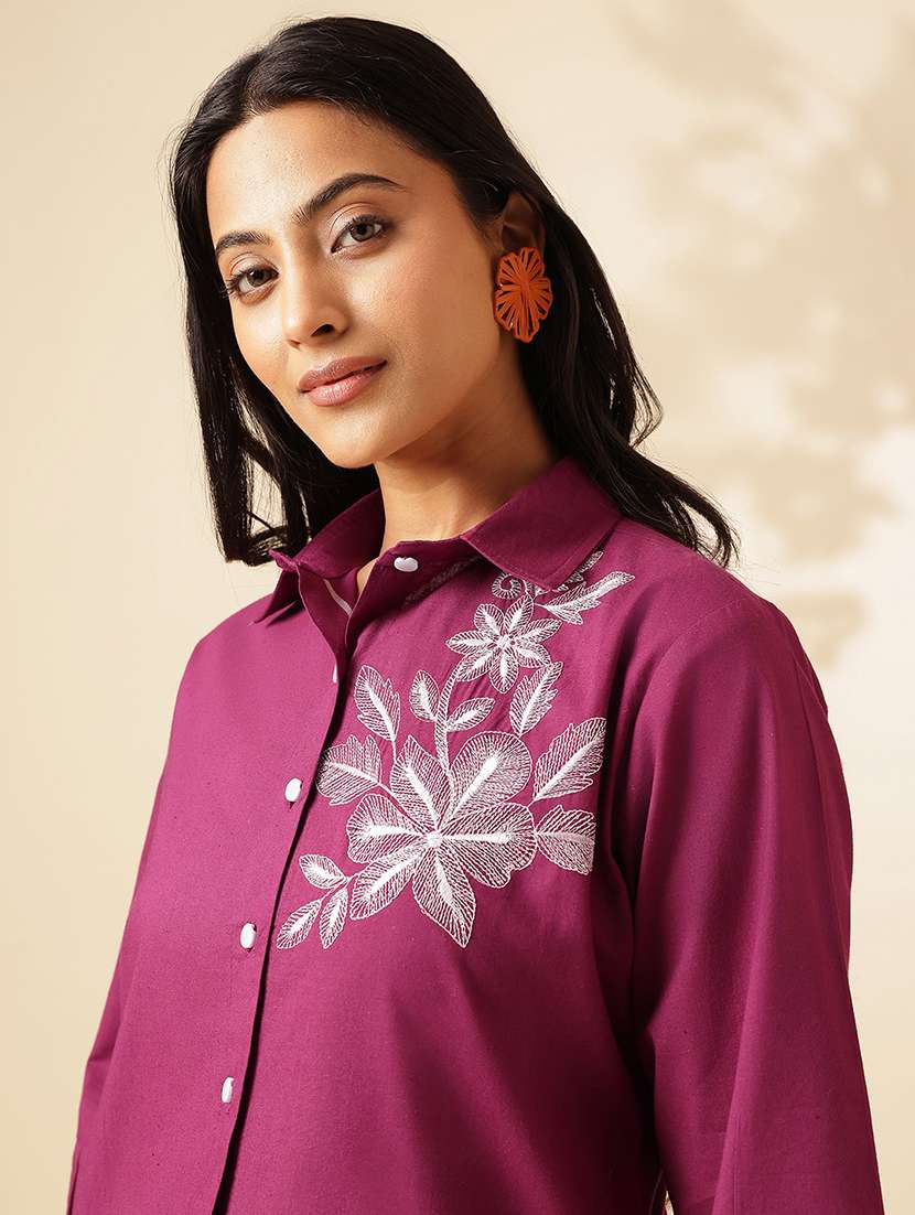 women three quarter sleeve ethnic co-ord set - 21910124 -  Standard Image - 4