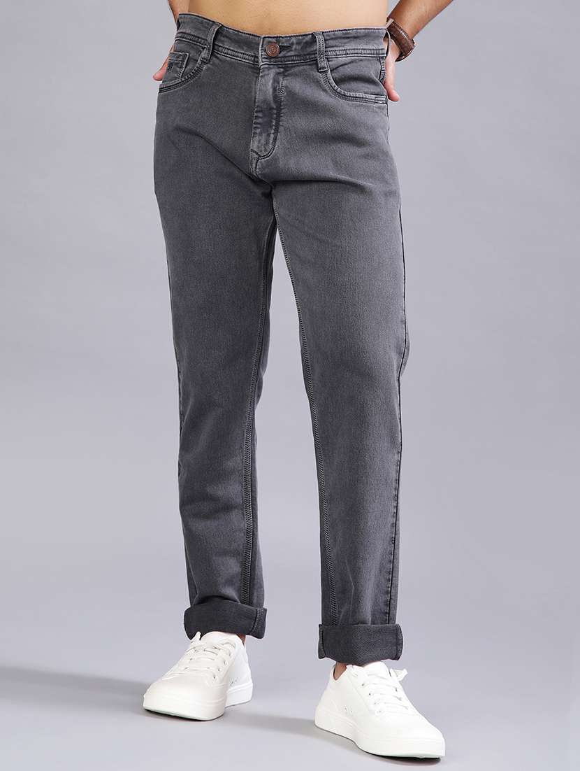 men solid mid rise slim fit jean - 21910457 -  Standard Image - 1