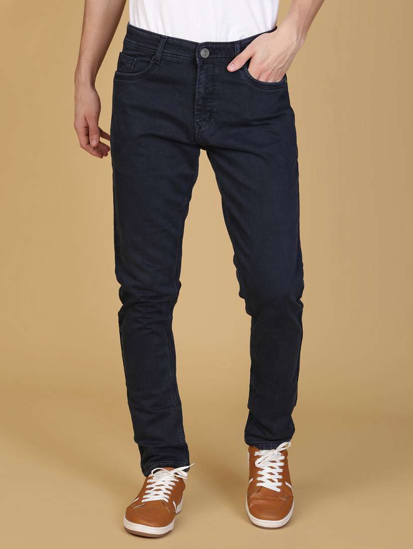 men solid mid rise slim fit jean - 21910458 -  Standard Image - 1