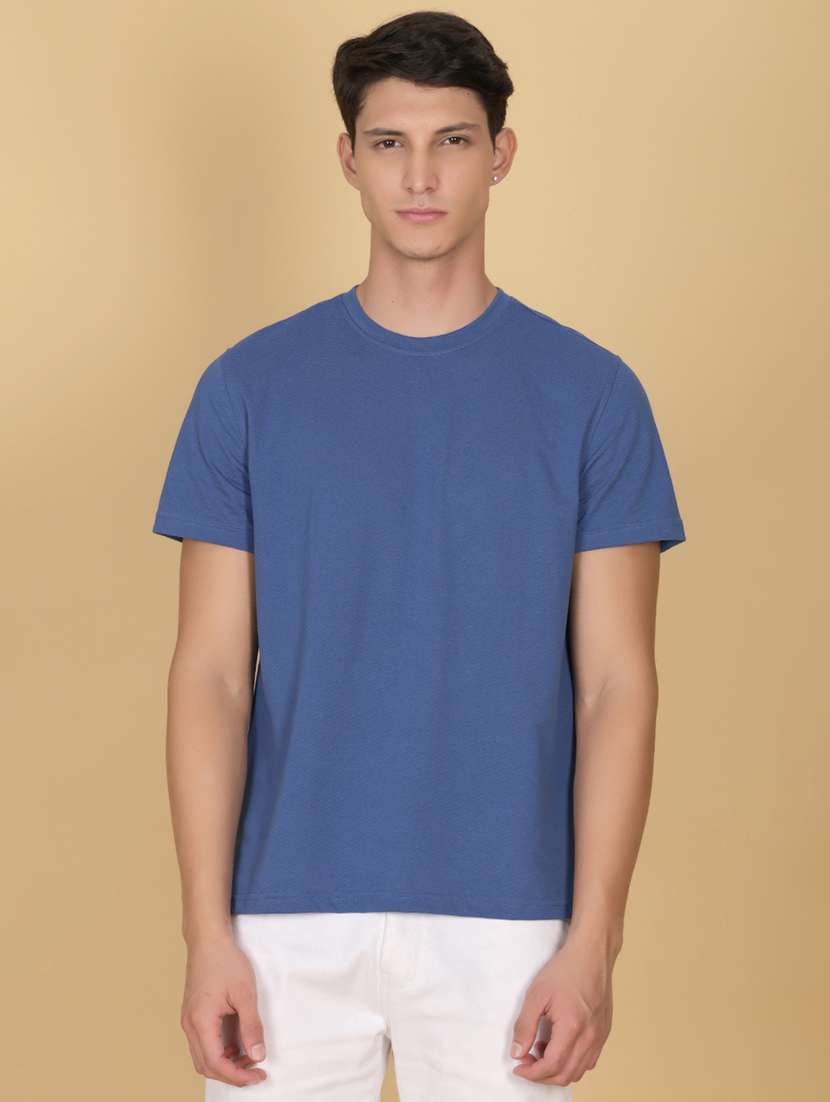 men solid short sleeve regular fit t-shirt - 21910467 -  Standard Image - 1