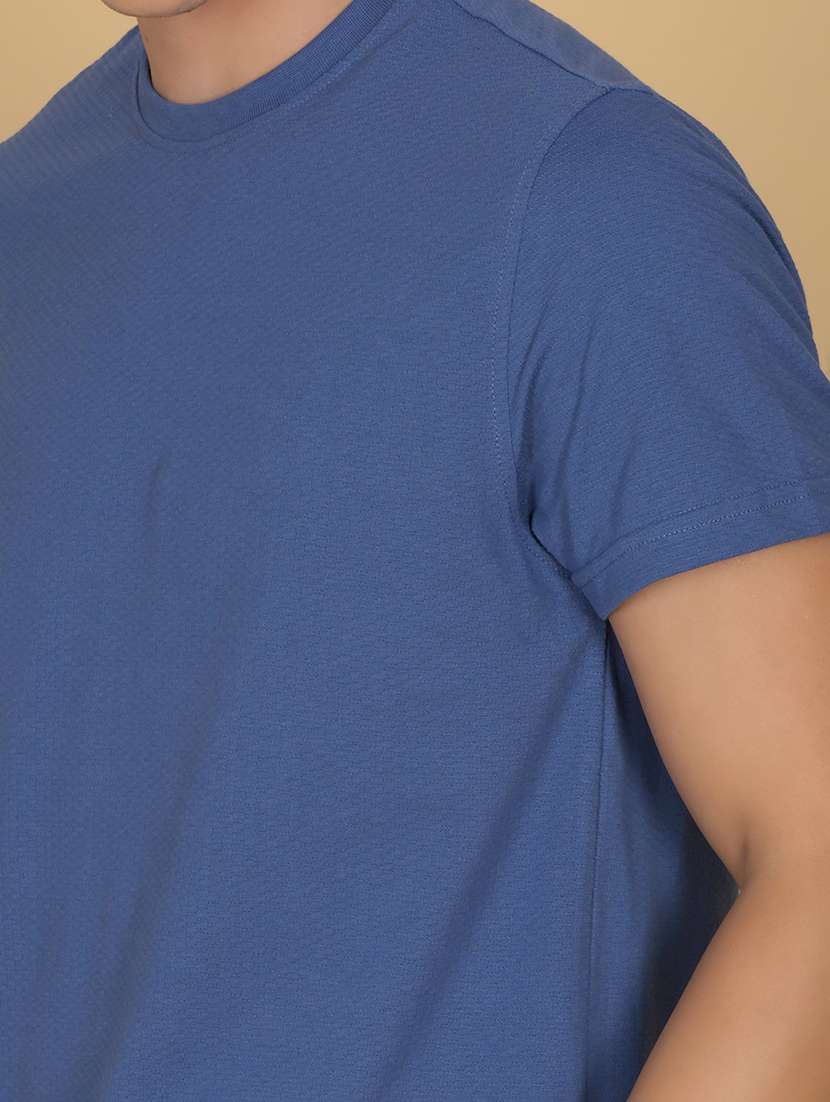 men solid short sleeve regular fit t-shirt - 21910467 -  Standard Image - 4