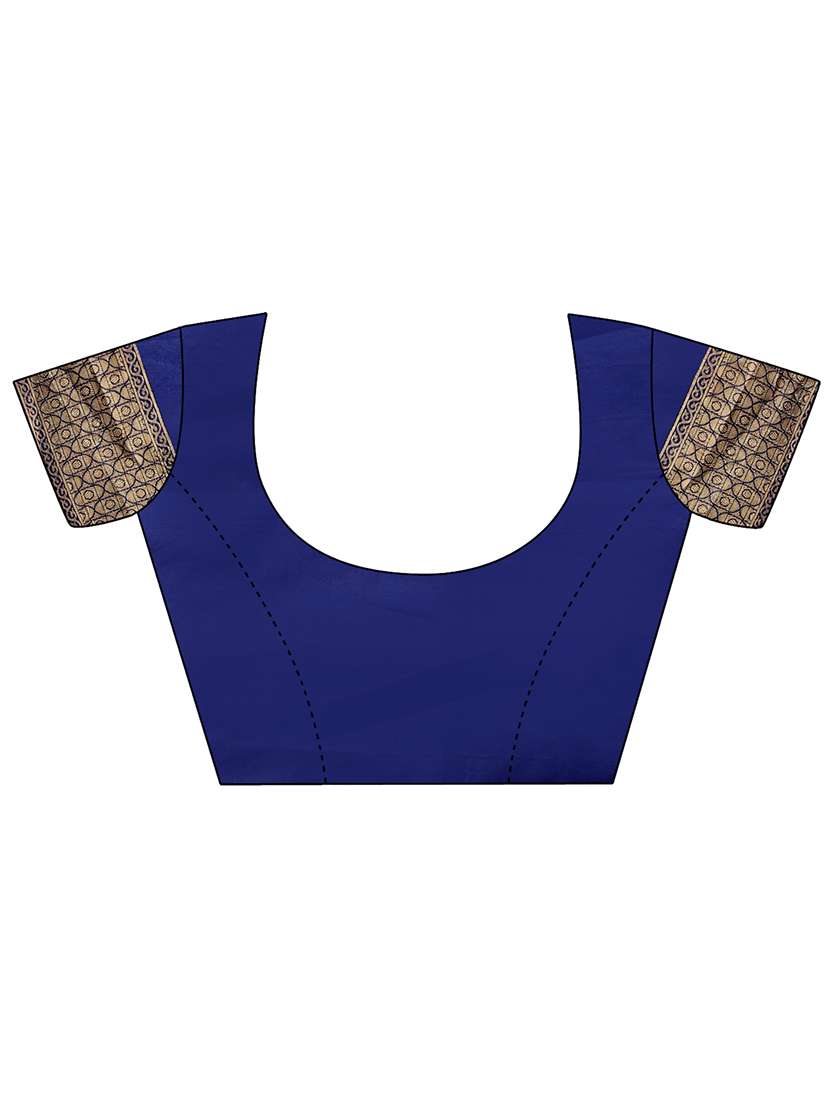 women self design banarasi saree with blouse - 21911470 -  Standard Image - 4