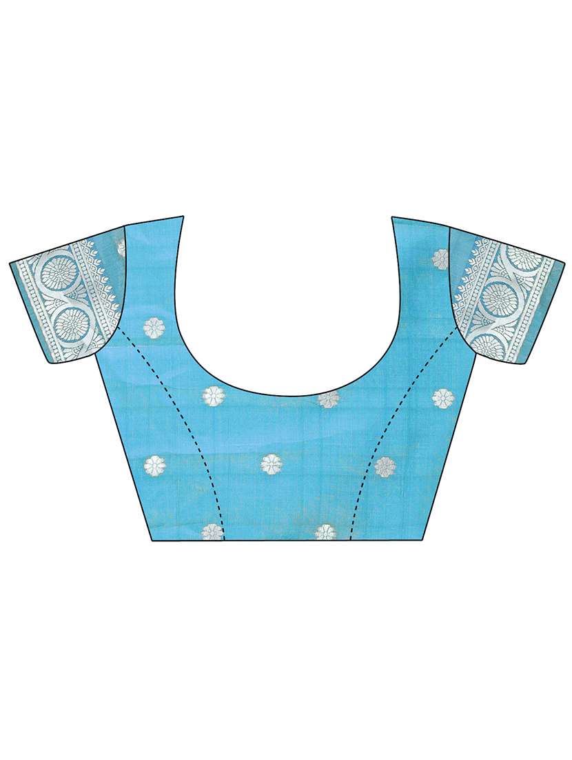 women self design bordered saree with blouse - 21911486 -  Standard Image - 4