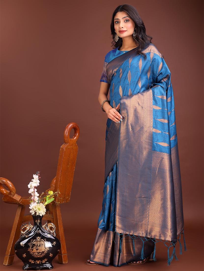 women self design bordered saree with blouse - 21911497 - Standard Image - 1