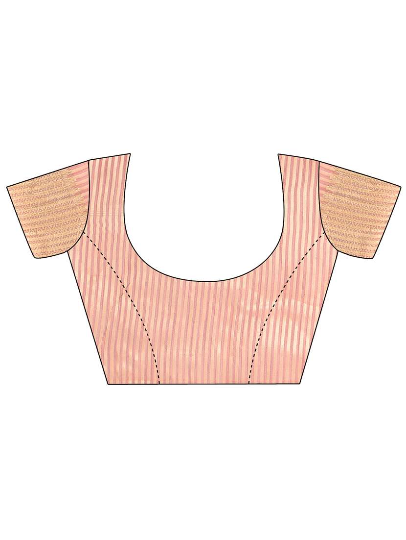 women solid with bordered saree with blouse - 21911503 -  Standard Image - 4