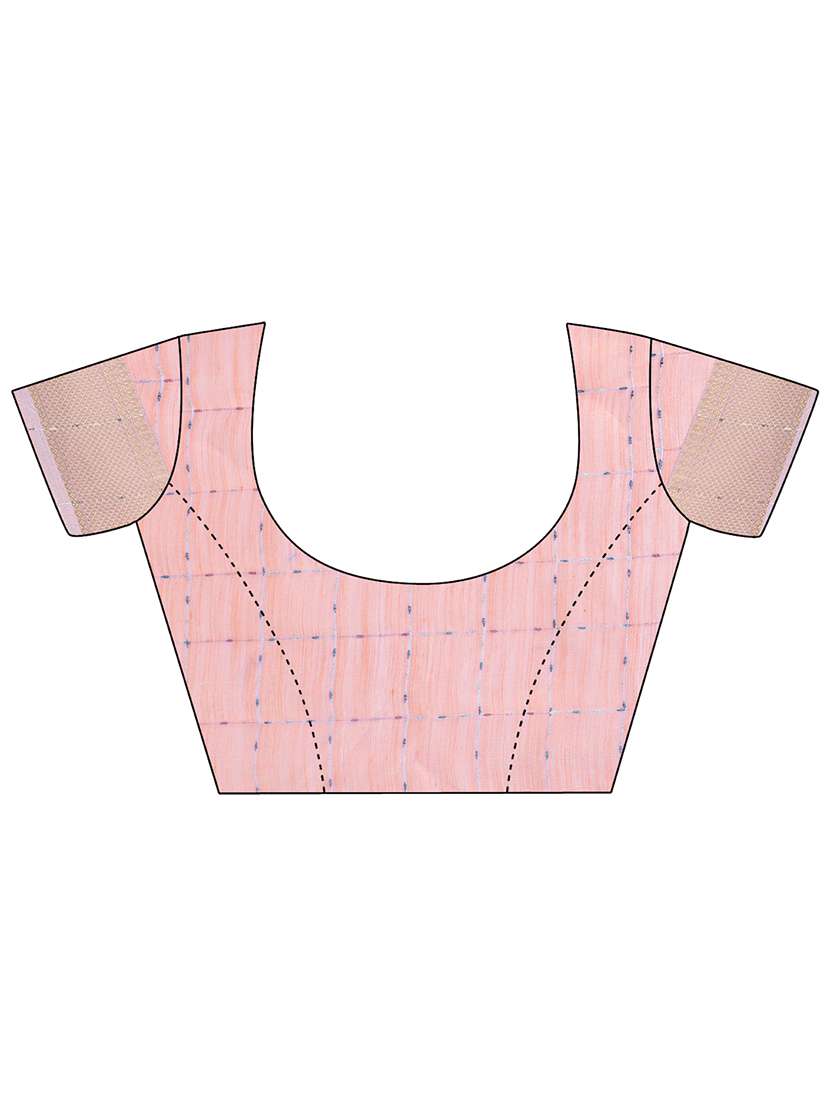 women solid with bordered saree with blouse - 21911505 -  Standard Image - 4