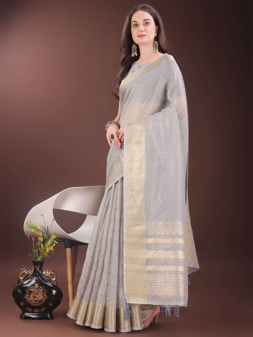 women self design bordered saree with blouse - 21911508 -  Standard Image - 1