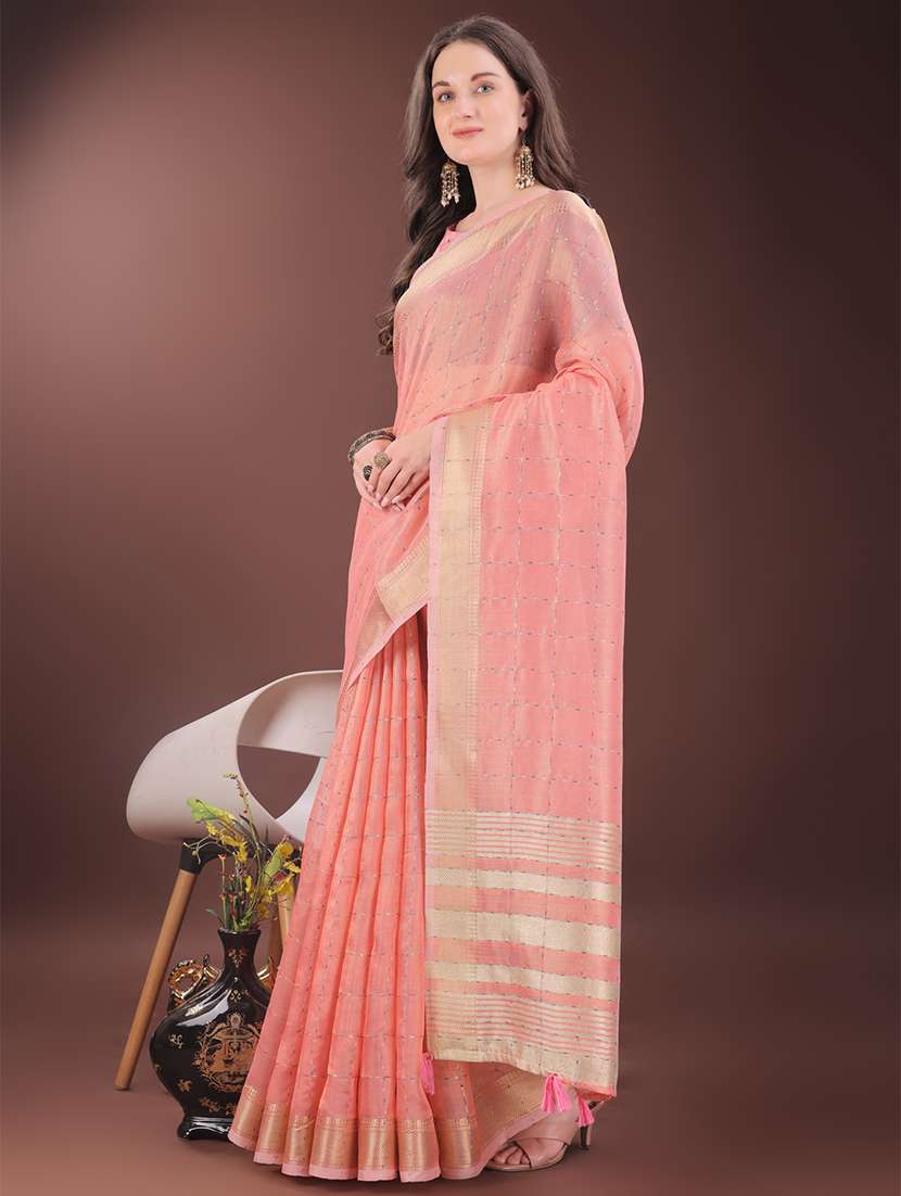 women self design bordered saree with blouse - 21911509 -  Standard Image - 1