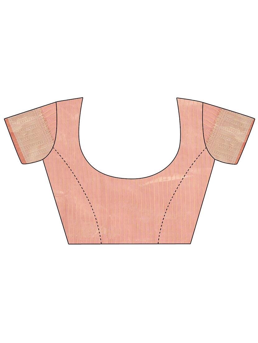 women solid with bordered saree with blouse - 21911511 - Standard Image - 4