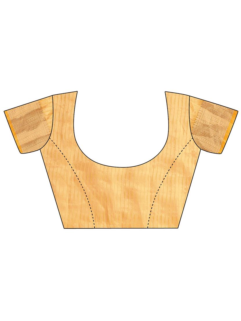 women solid with bordered saree with blouse - 21911512 - Standard Image - 4