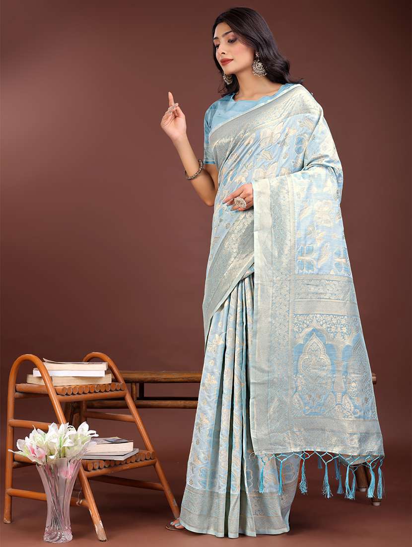 women self design banarasi saree with blouse - 21911541 -  Standard Image - 1