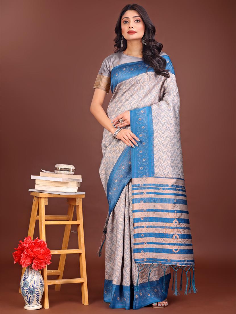 women self design bordered saree with blouse - 21911566 -  Zoom Image - 0