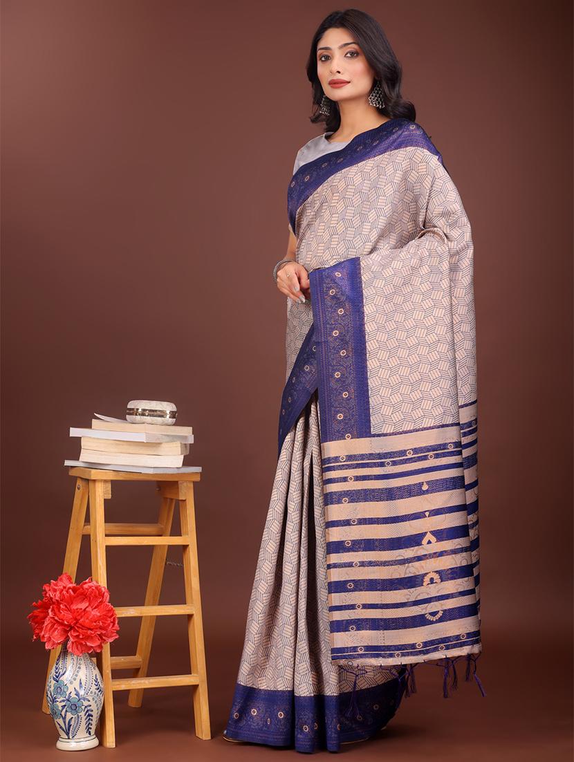 women self design bordered saree with blouse - 21911569 - Standard Image - 1