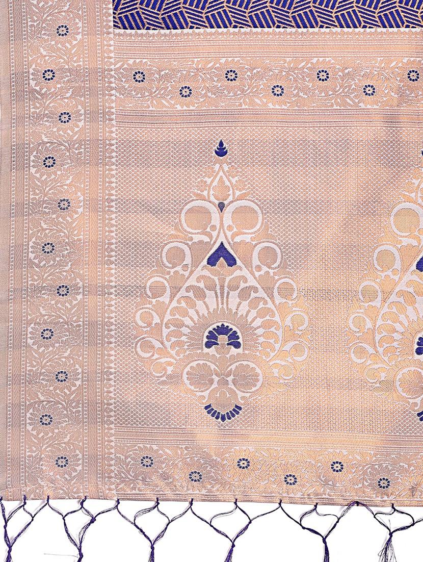 women self design bordered saree with blouse - 21911569 - Standard Image - 4