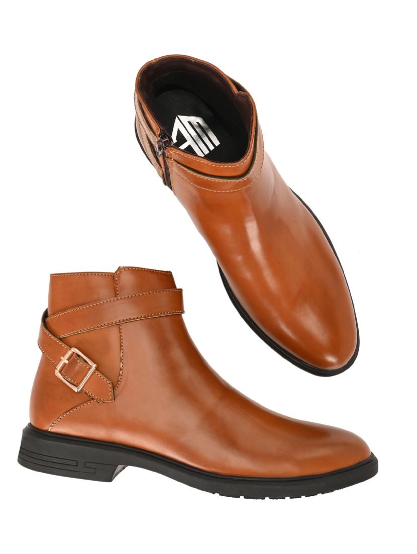 men tan high ankle boot - 21911723 - Standard Image - 4