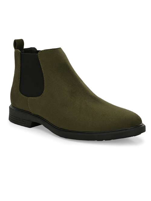men olive high ankle boot - 21911726 -  Standard Image - 0
