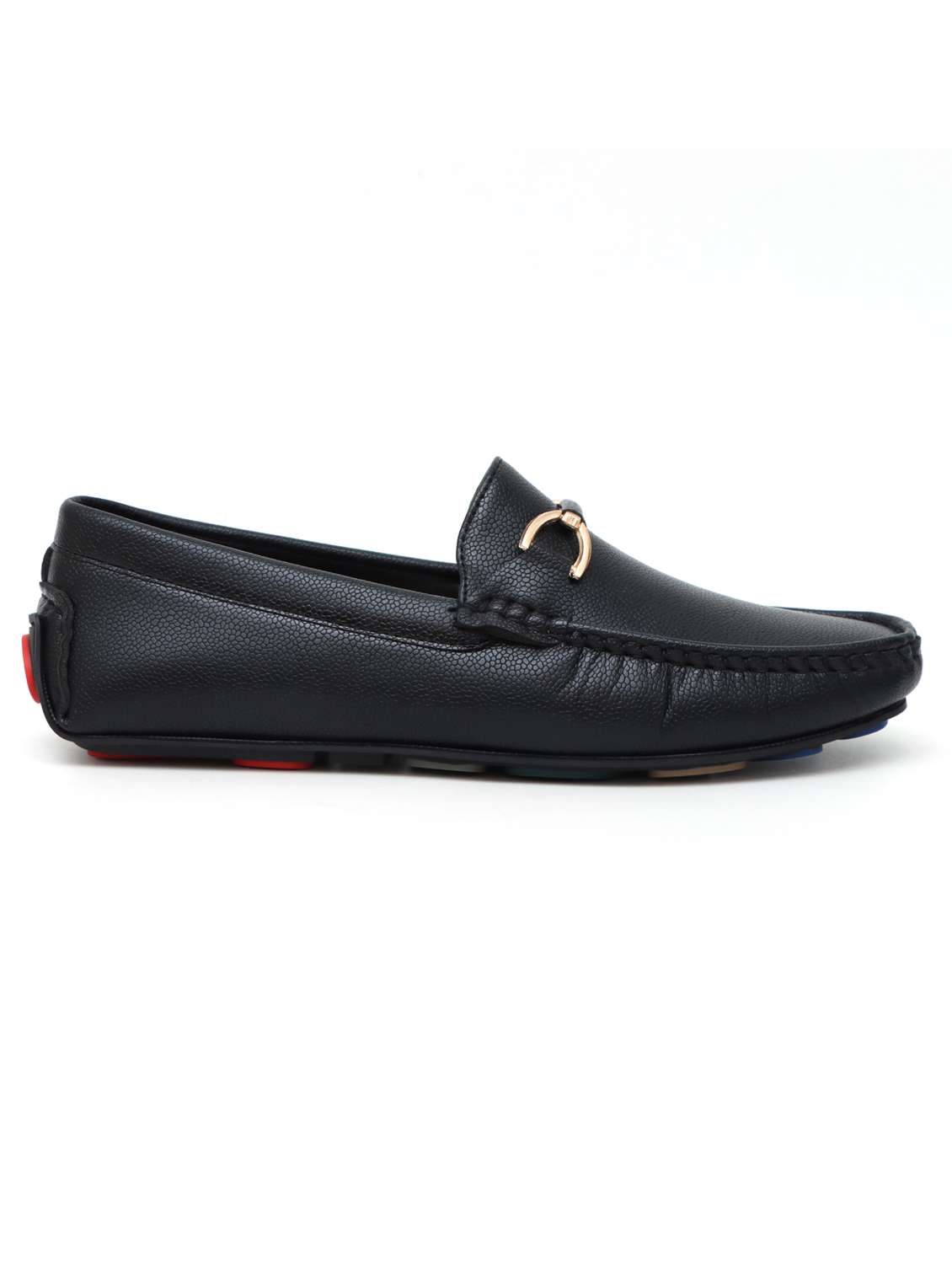 men black solid horsebit loafer - 21911728 -  Standard Image - 4