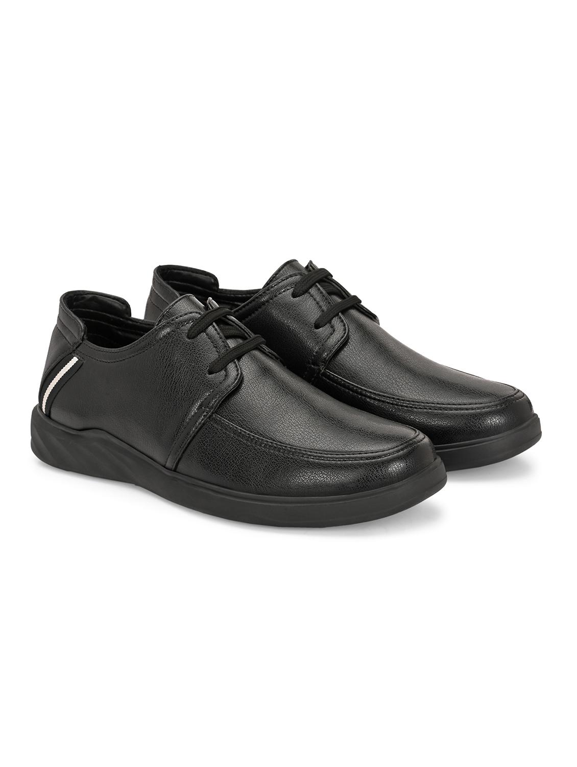 men black solid lace up derby - 21911737 -  Zoom Image - 0