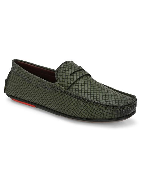 men olive slip on loafer - 21911744 -  Standard Image - 0