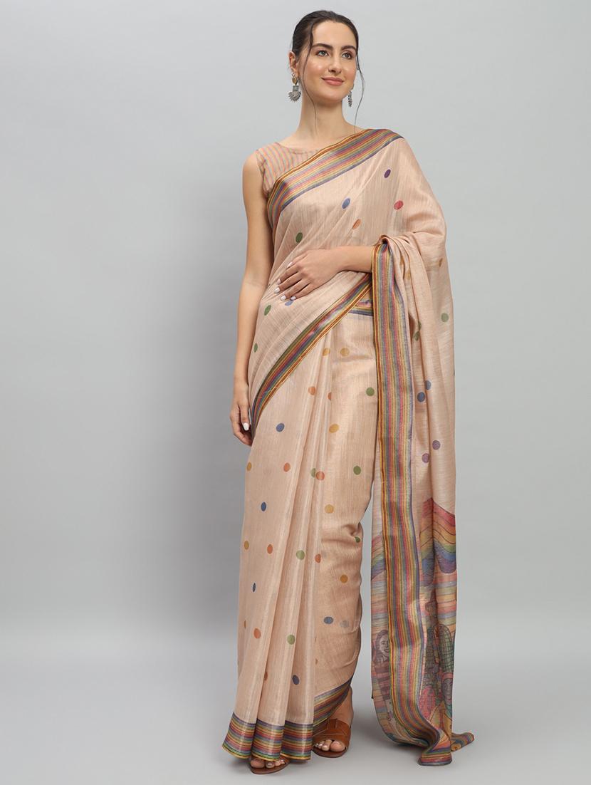 women printed casual wear saree with blouse - 21911817 -  Zoom Image - 0