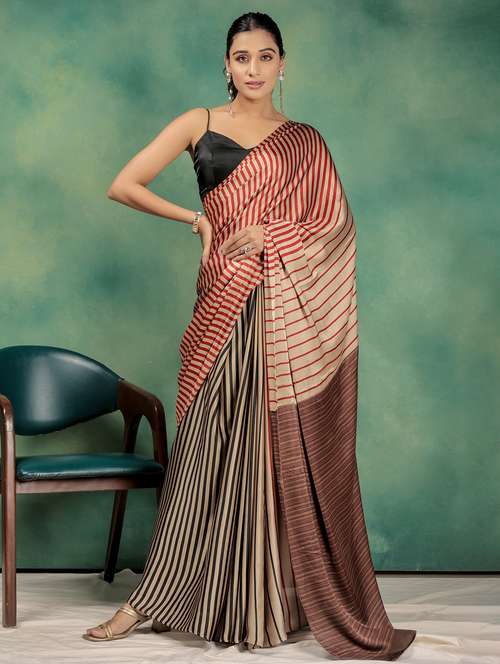 women printed casual wear saree with blouse - 21912012 -  Standard Image - 0