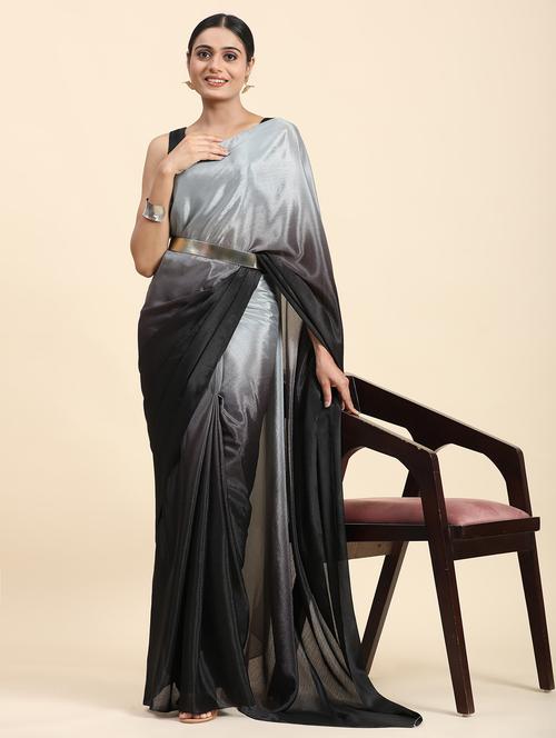 women ombre printed ready to wear saree with blouse - 21912260 - Standard Image - 0